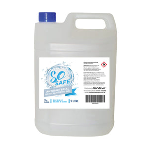 So Safe 70% Alcohol Anti-Bacterial Hand Gel (5ltr)