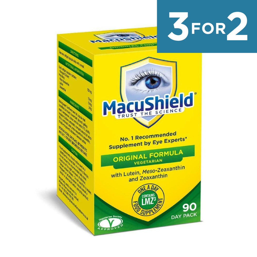 Macushield Veggie with MZ Supplements 90 Capsules - 1 box