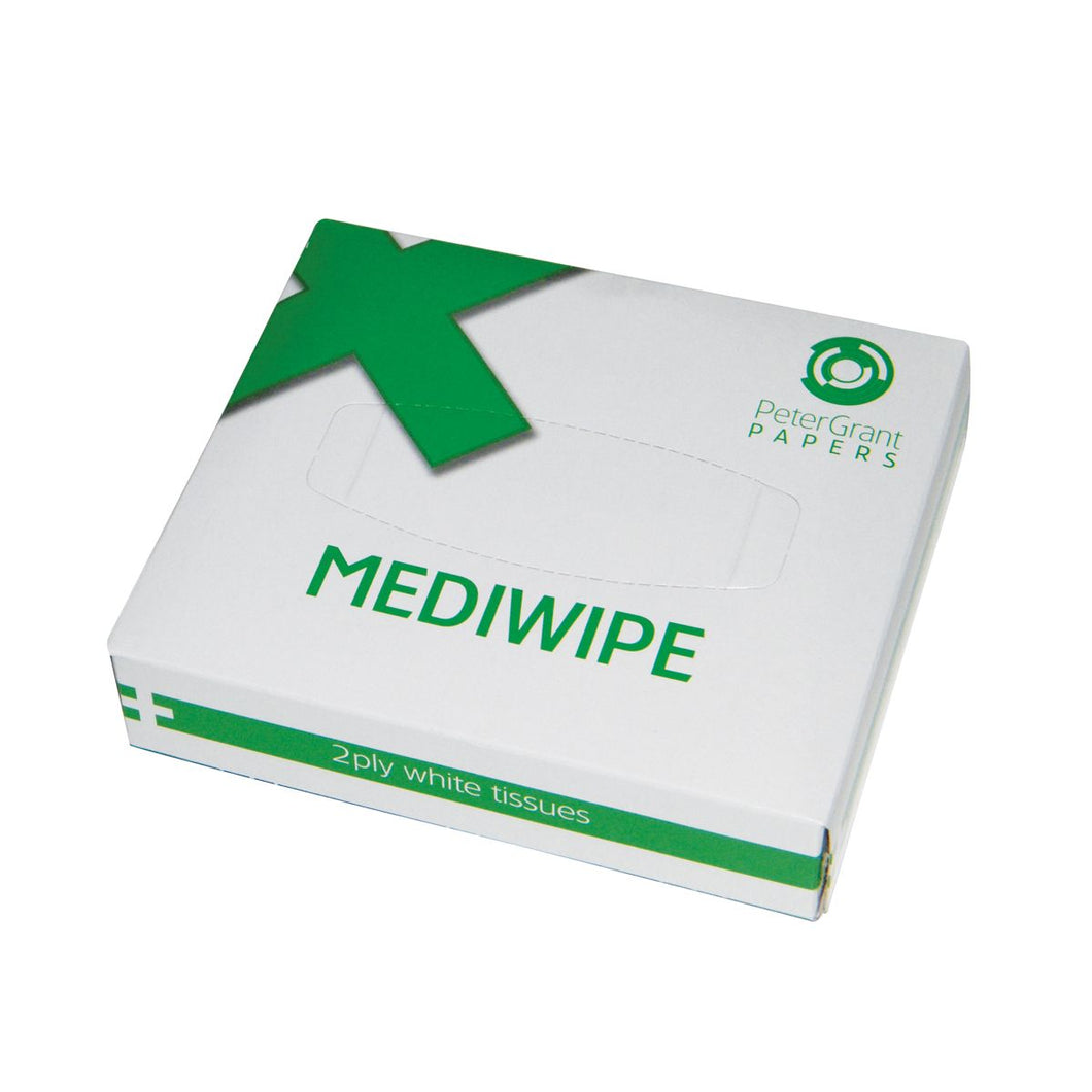 MediWipe 2ply White Tissues (Box of 76)